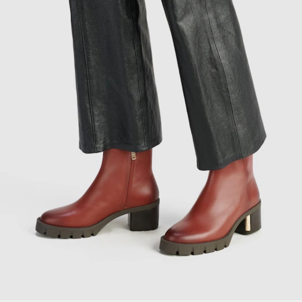 Coach Chrissy Leather Booties